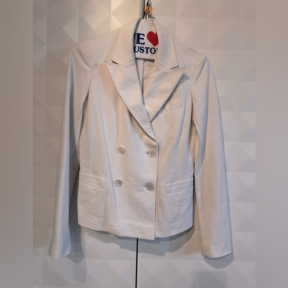 Polo Ralph Lauren Double-Breasted Blazer white size 2